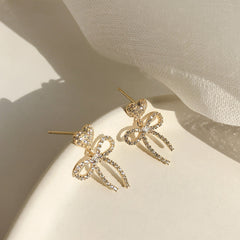 Korean S925 Silver Stud Earrings - Stylish & Versatile
